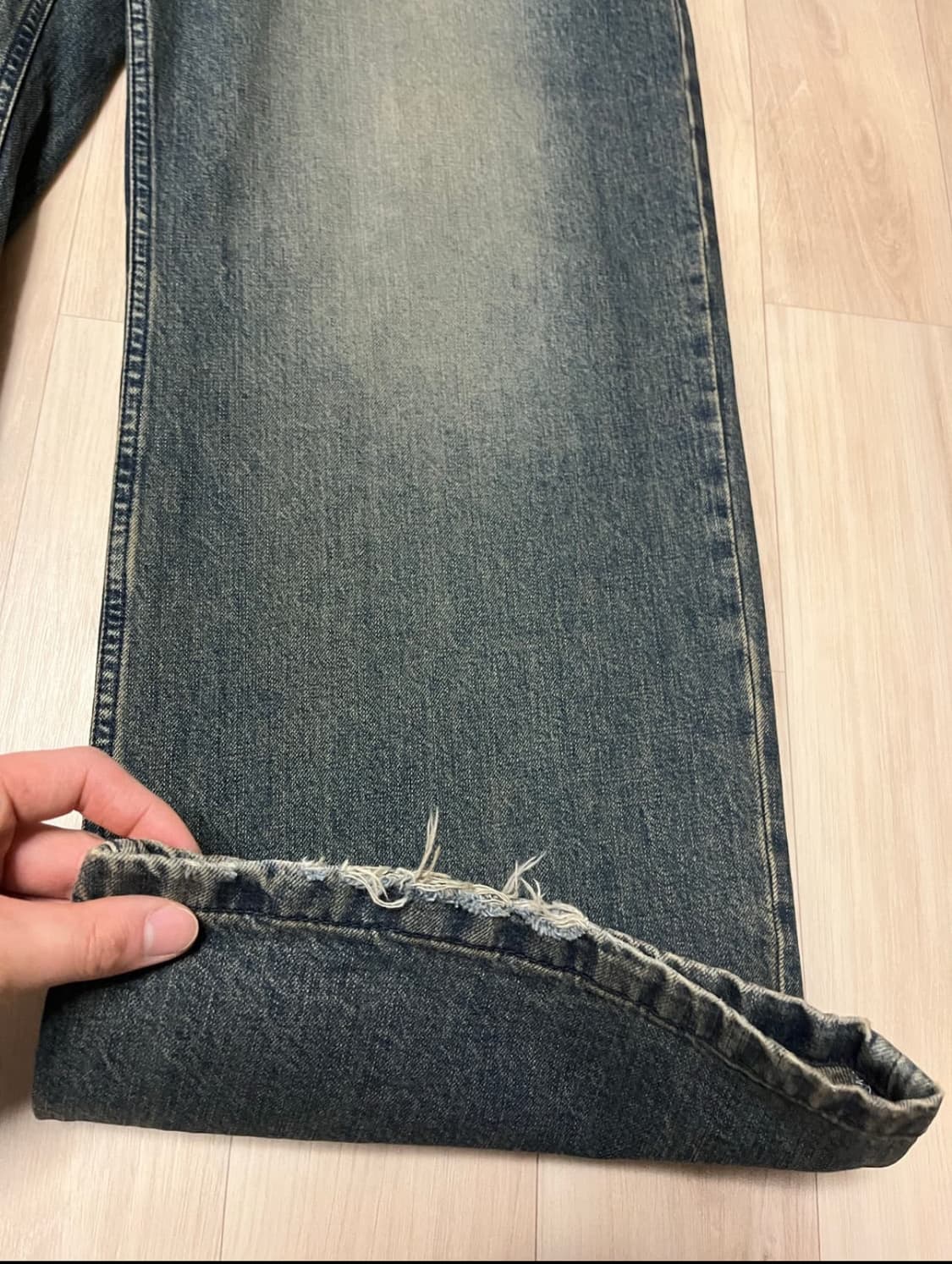 (S)벨리에 트루 와이드 빈티지 빈티지 인디고 상품이미지3