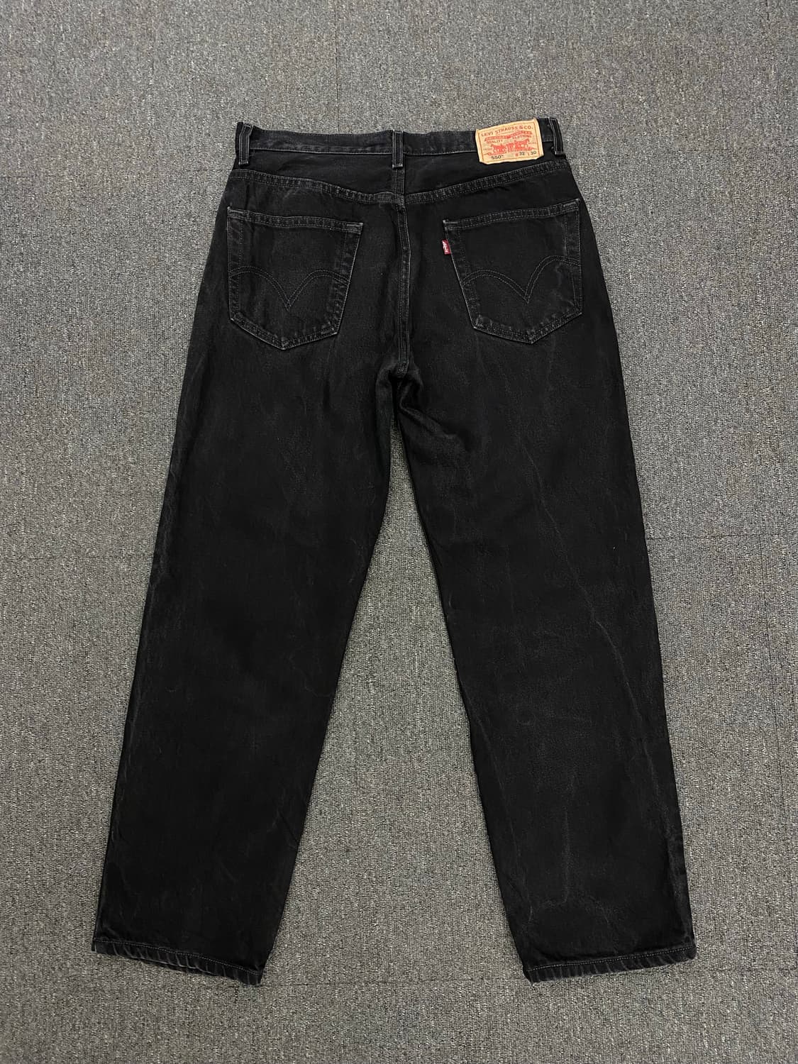 00s Levis 리바이스 550 흑청 데님팬츠 상품이미지7