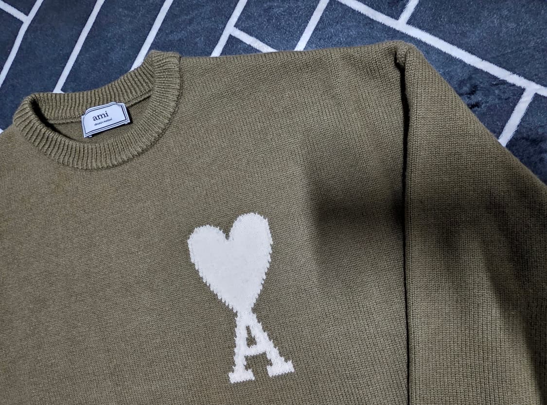 아미 인타르시아 빅로고 니트 상품이미지2