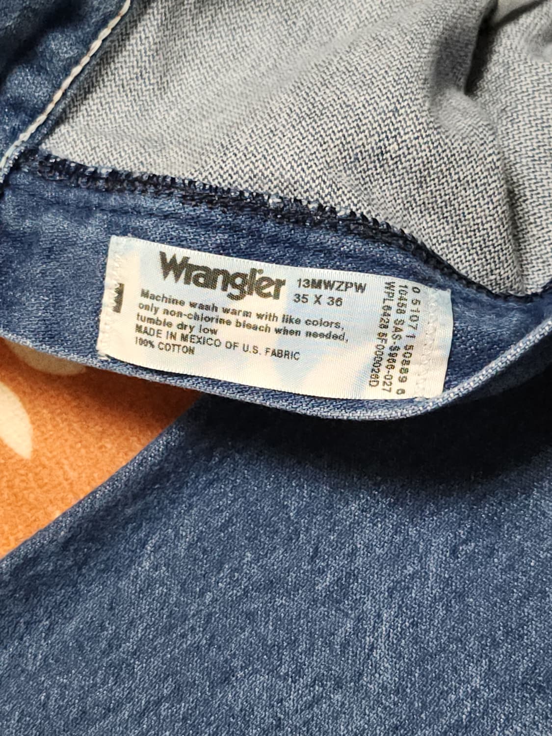 랭글러(Wrangler) 13MWZ 데님팬츠(US Fabric) 상품이미지6