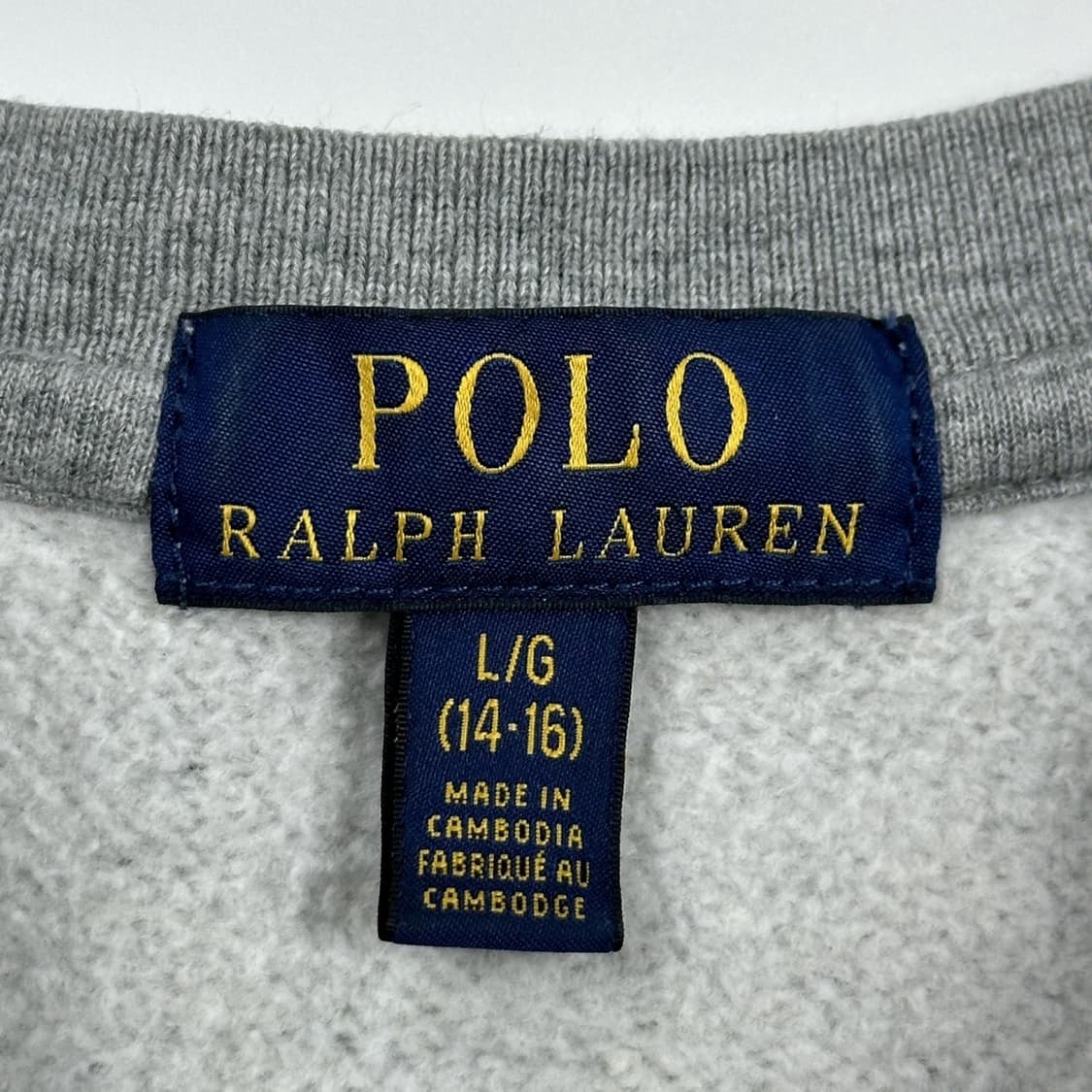 폴로 랄프로렌 포니 걸즈 그레이 맨투맨 (실측 S 여성추천) 상품이미지5