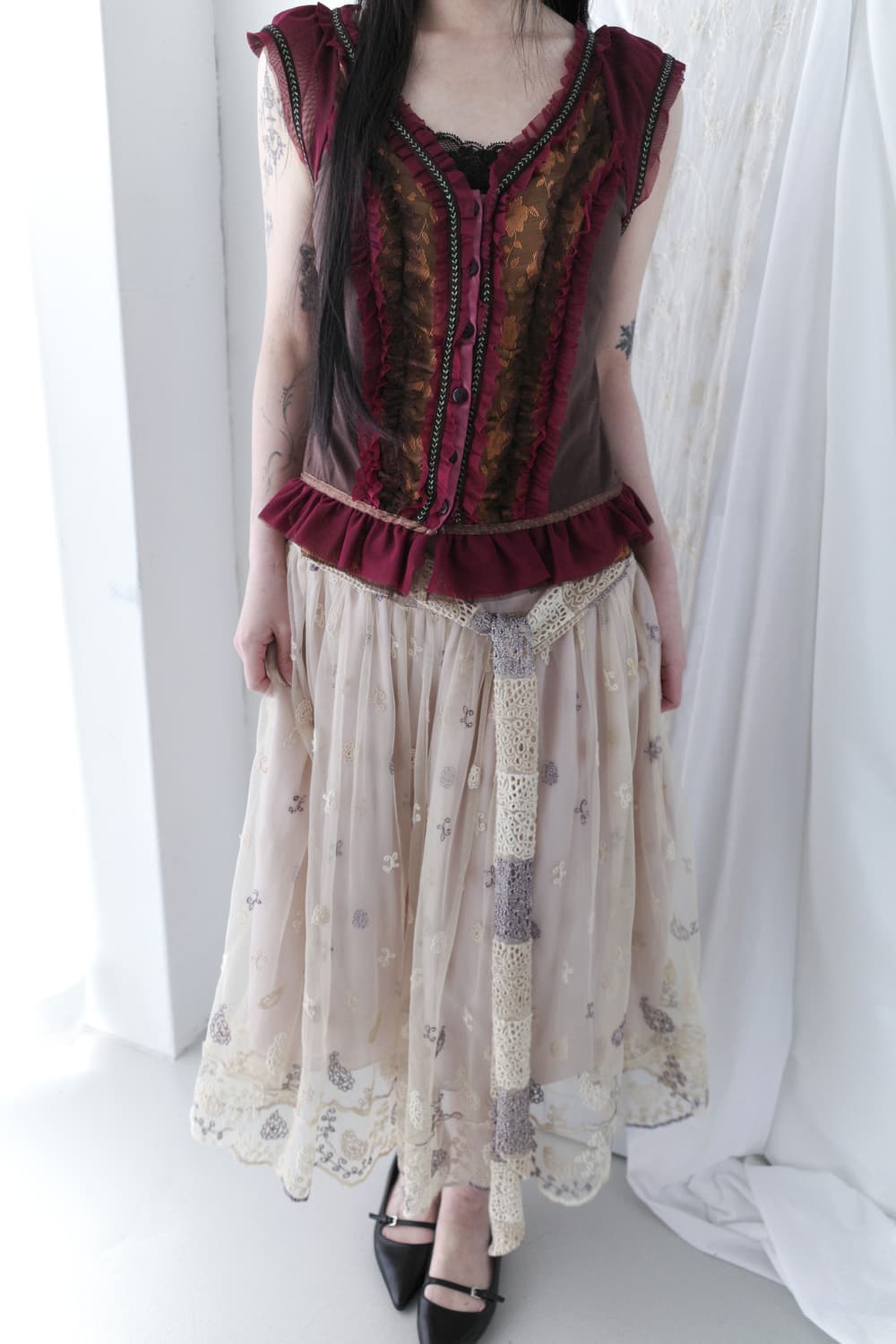 frill sleeveless blosue 상품이미지7