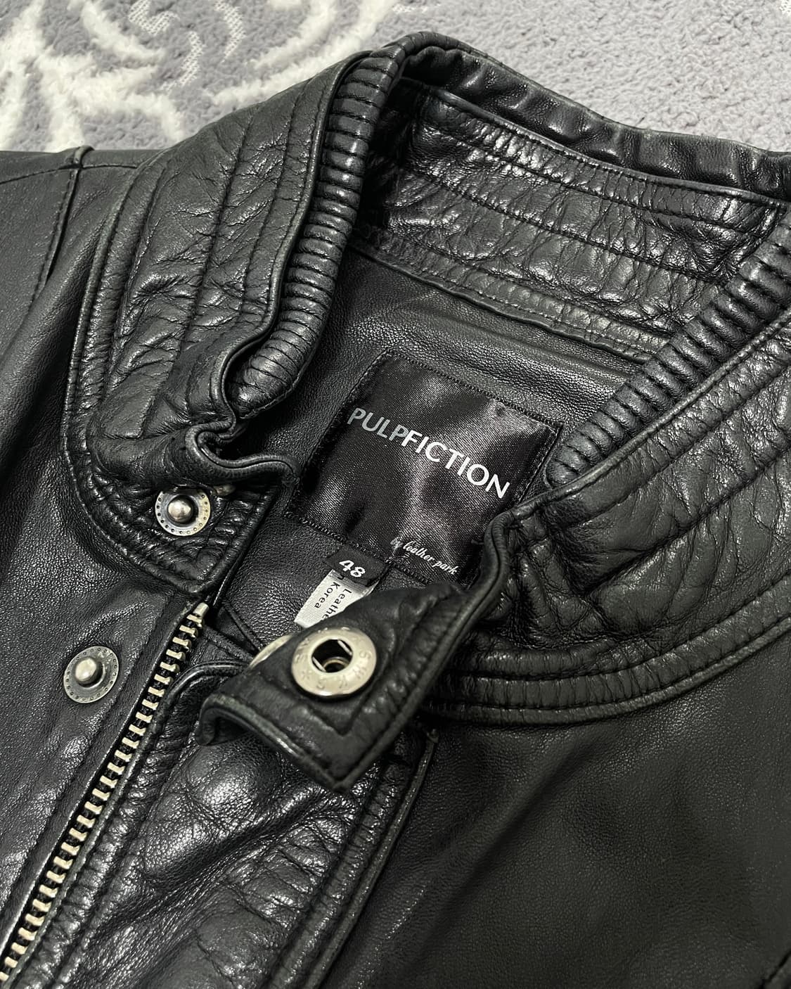 None Black Lambskin Rider Jacket 상품이미지2