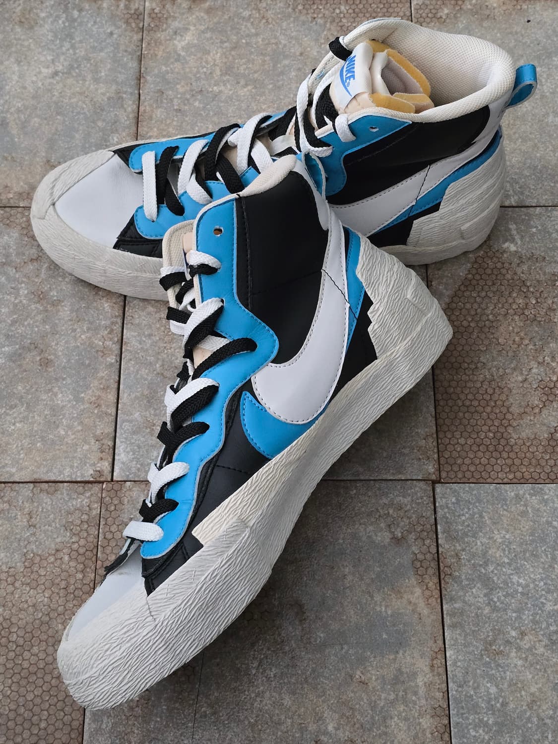 (285)나이키 사카이 블레이저 미드 화이트 블루 상품이미지5