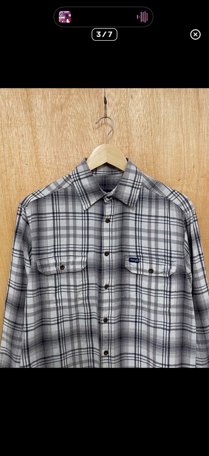 WRANGLER ombre check shirts 랭글러 옴브레 체크셔츠 상품이미지4