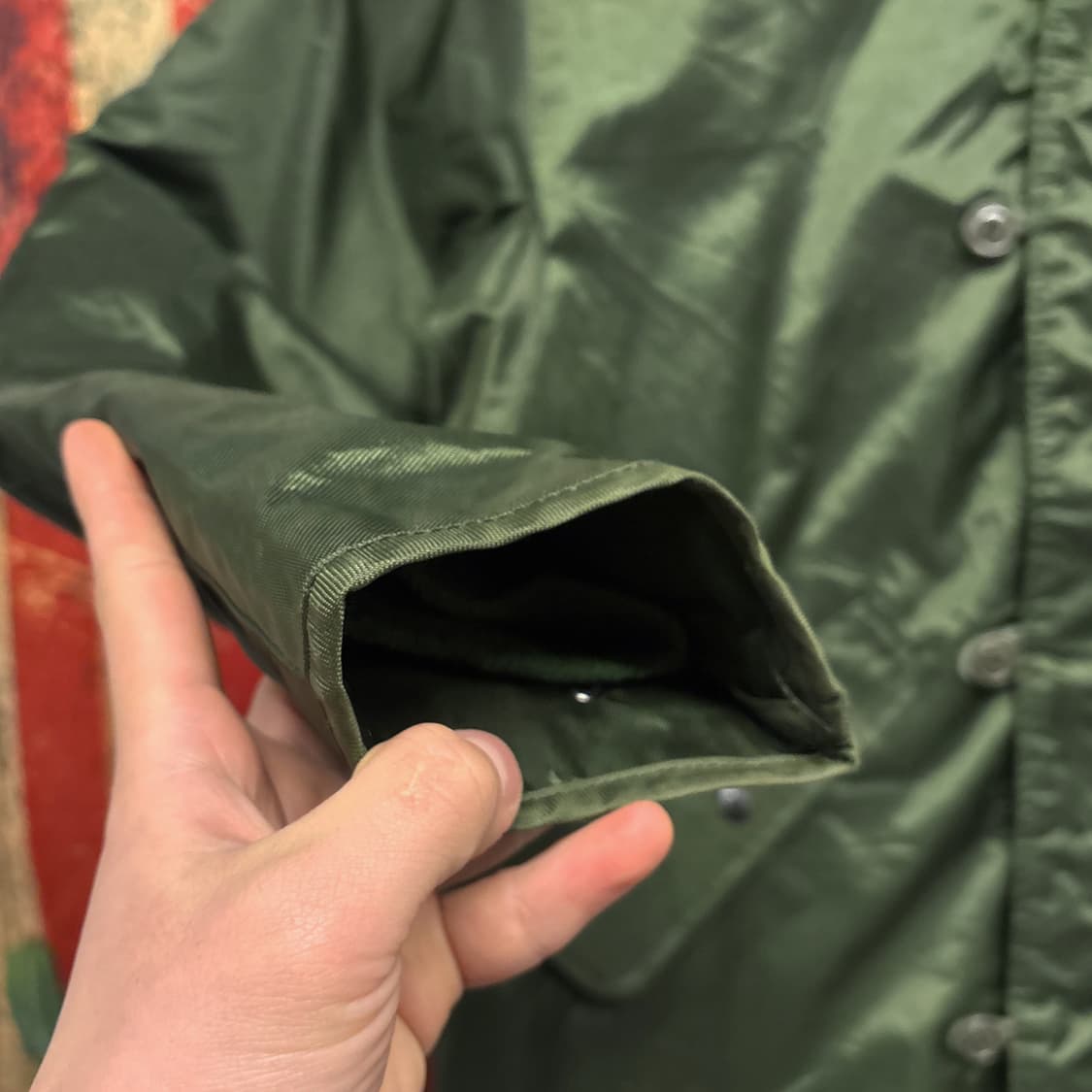 80s 오리지널 U.S. NAVY A-1 덱자켓 브라운 코듀로이 N436 상품이미지5