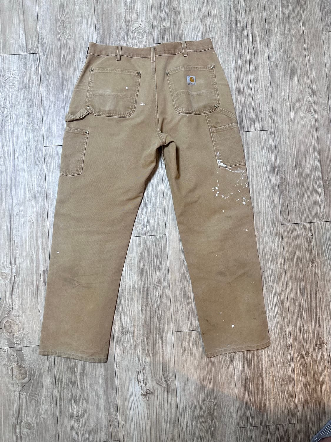 빈티지 칼하트 더블니 카펜터 팬츠 샌드 34 상품이미지4