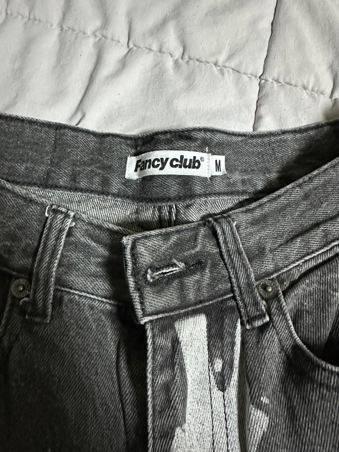 팬시클럽 블린더 프린트 팬츠 블랙 상품이미지3