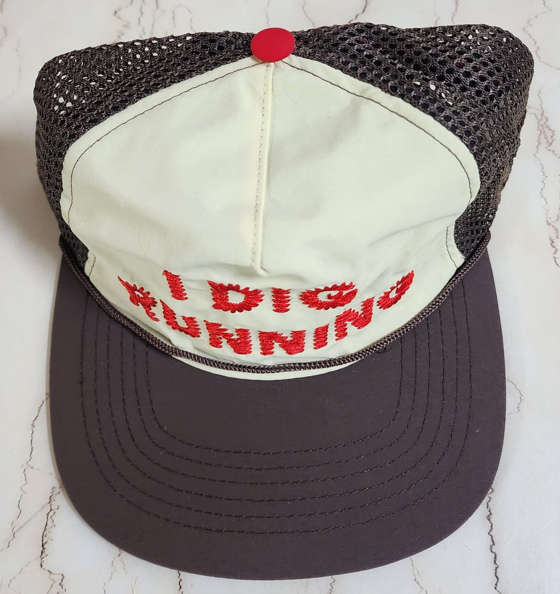 알렉스 조노 아이 디그 러닝 트러커 햇 OG 브라운 상품이미지5