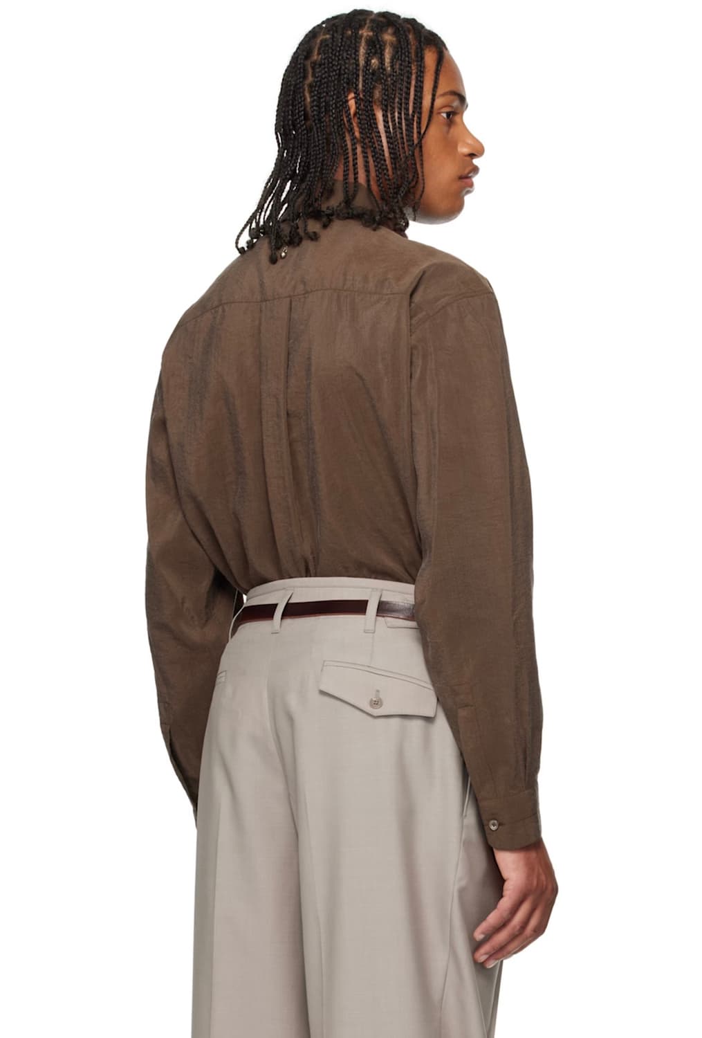 [50] 르메르 드라이실크 셔츠 브라운 상품이미지7