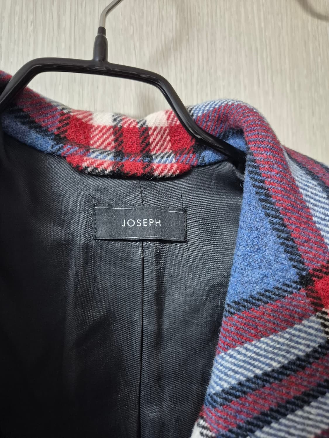 (새제품) JOSEPH 조셉 블루 체크 벨트 코트 을코트 34 상품이미지7