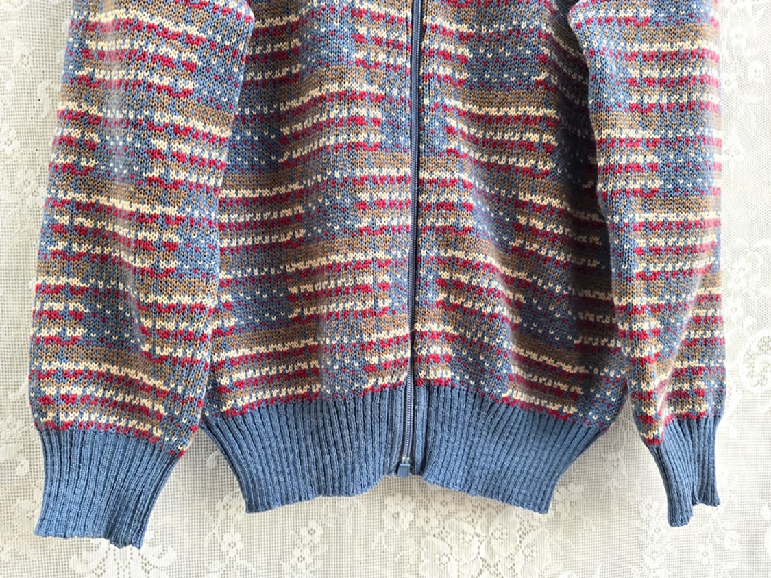 80s 영국산 풀집업 니트 상품이미지3