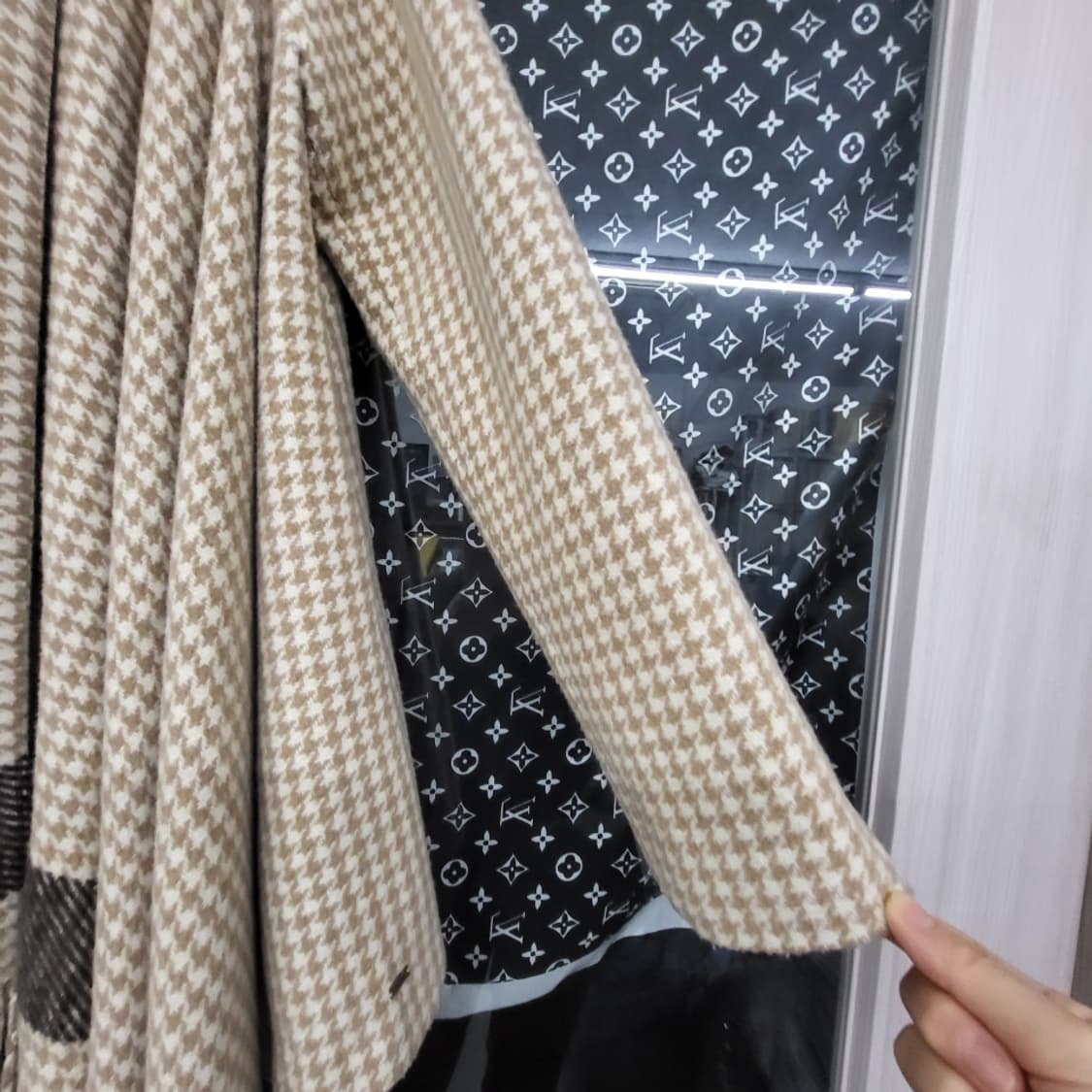 타미힐피거 후운드투스 판초 상품이미지2