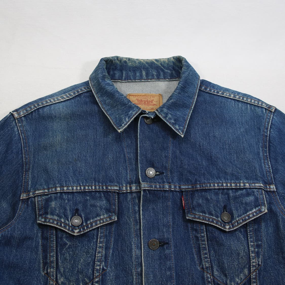 (착용컷) 80's 리바이스 70505-0217 데님 트러커 자켓 42 상품이미지5