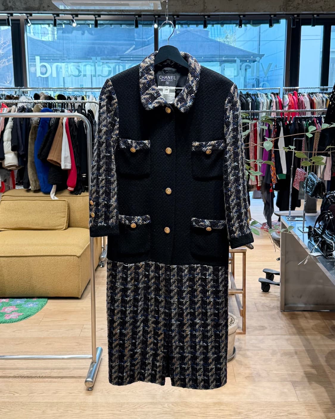 샤넬 부티크 네이비 트위드 수트 자켓  상품이미지1