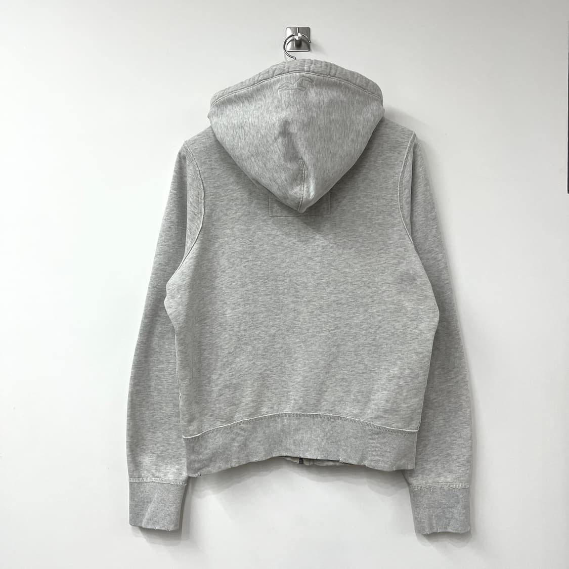 홀리스터 자수로고 멜란지그레이 후드집업 상품이미지3