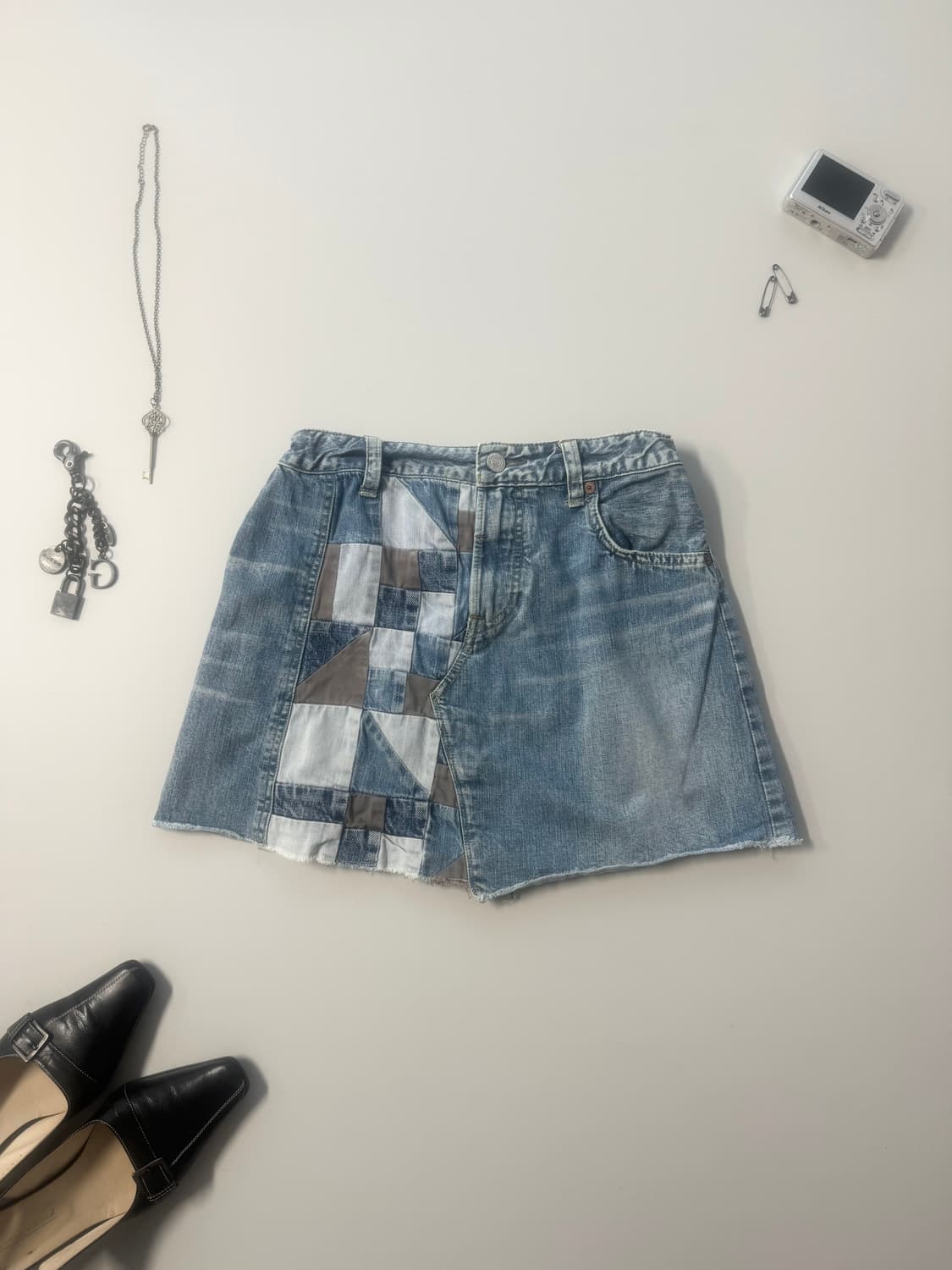 셔링 레이스 탑 패치 데님 머플러 4pcs SET(단품 구매 가능) 상품이미지8