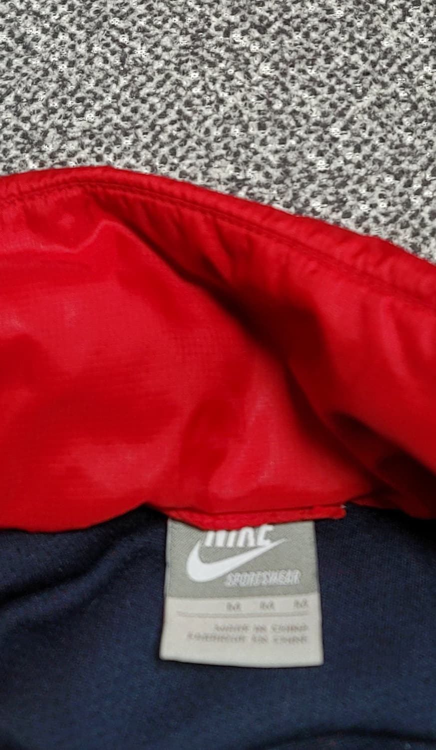 나이키 바람막이 자켓 M 레드/네이비 상품이미지7
