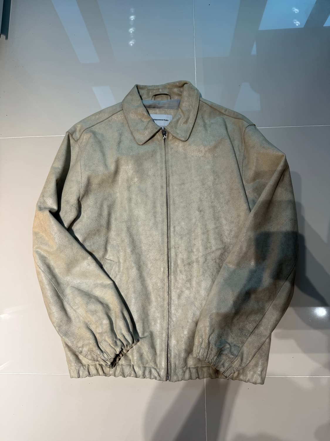 디스이즈네버댓 레더 해링턴 자켓 상품이미지1