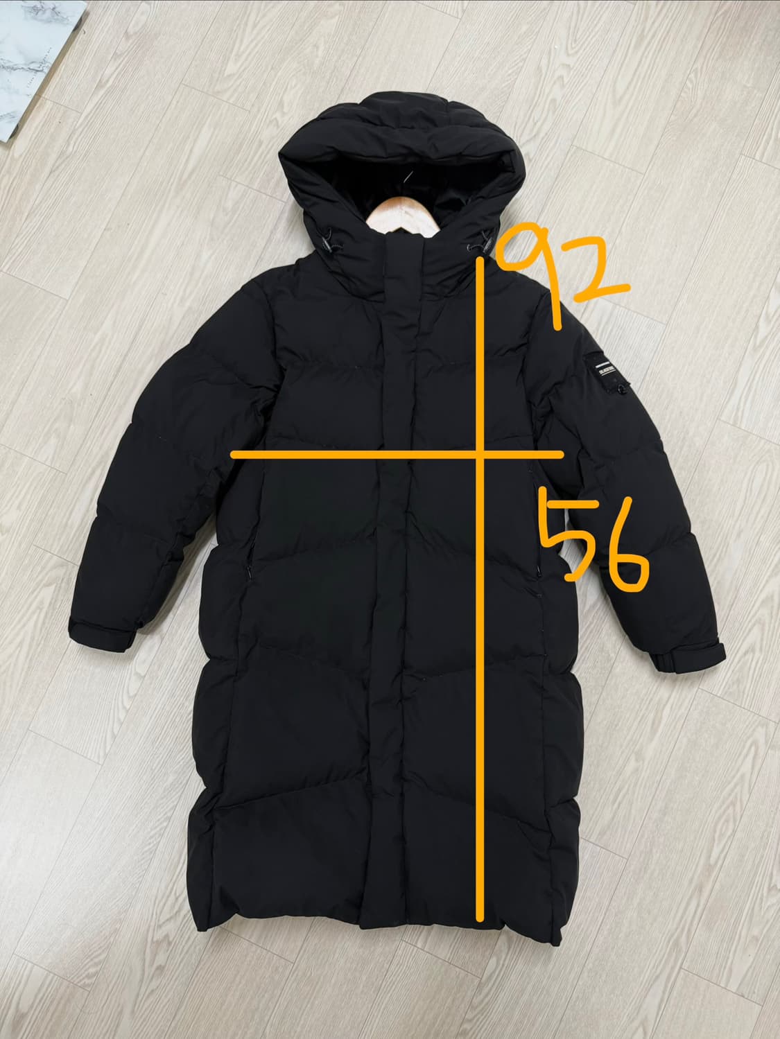 165 / 블랙야크 구스다운 롱패딩 블랙 상품이미지2