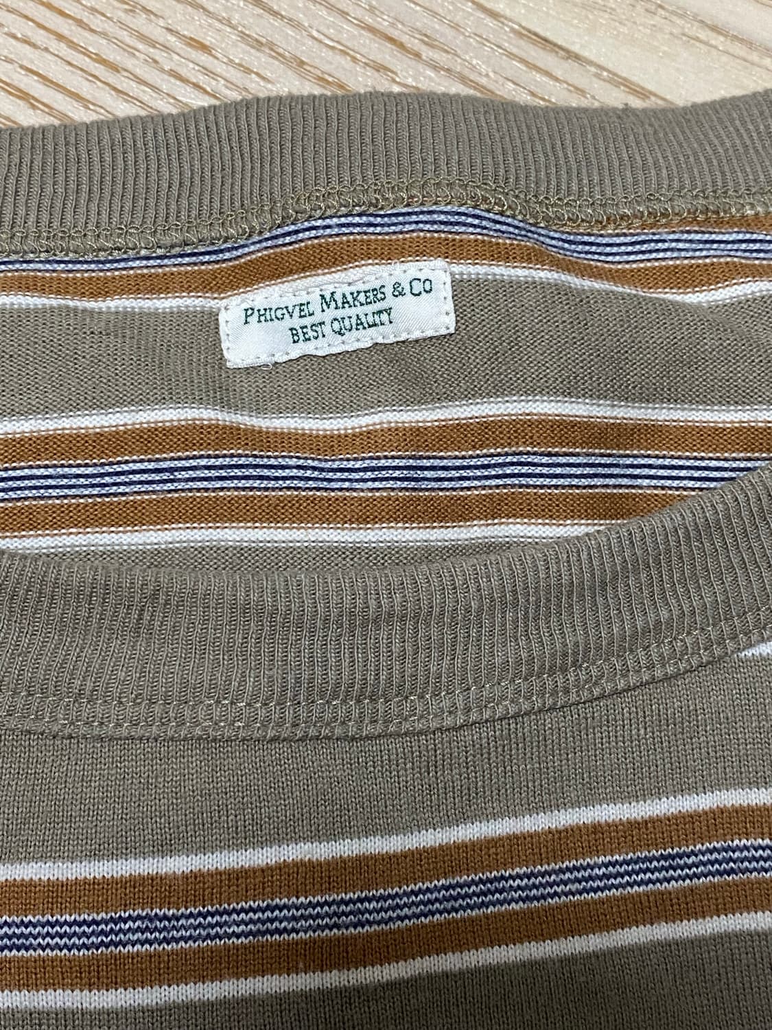 [4] phigvel 피그벨 보더 롱슬리브 상품이미지5