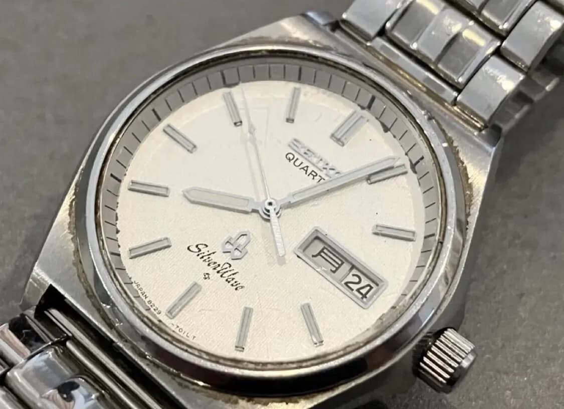 세이코 실버웨이브 데이데이트 쿼츠 시계 상품이미지1