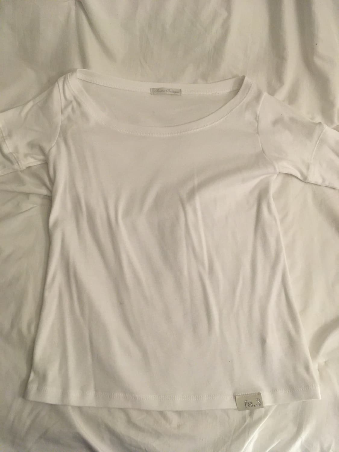 샵 페어리 립 하프 탑 화이트 rib half top white 상품이미지2