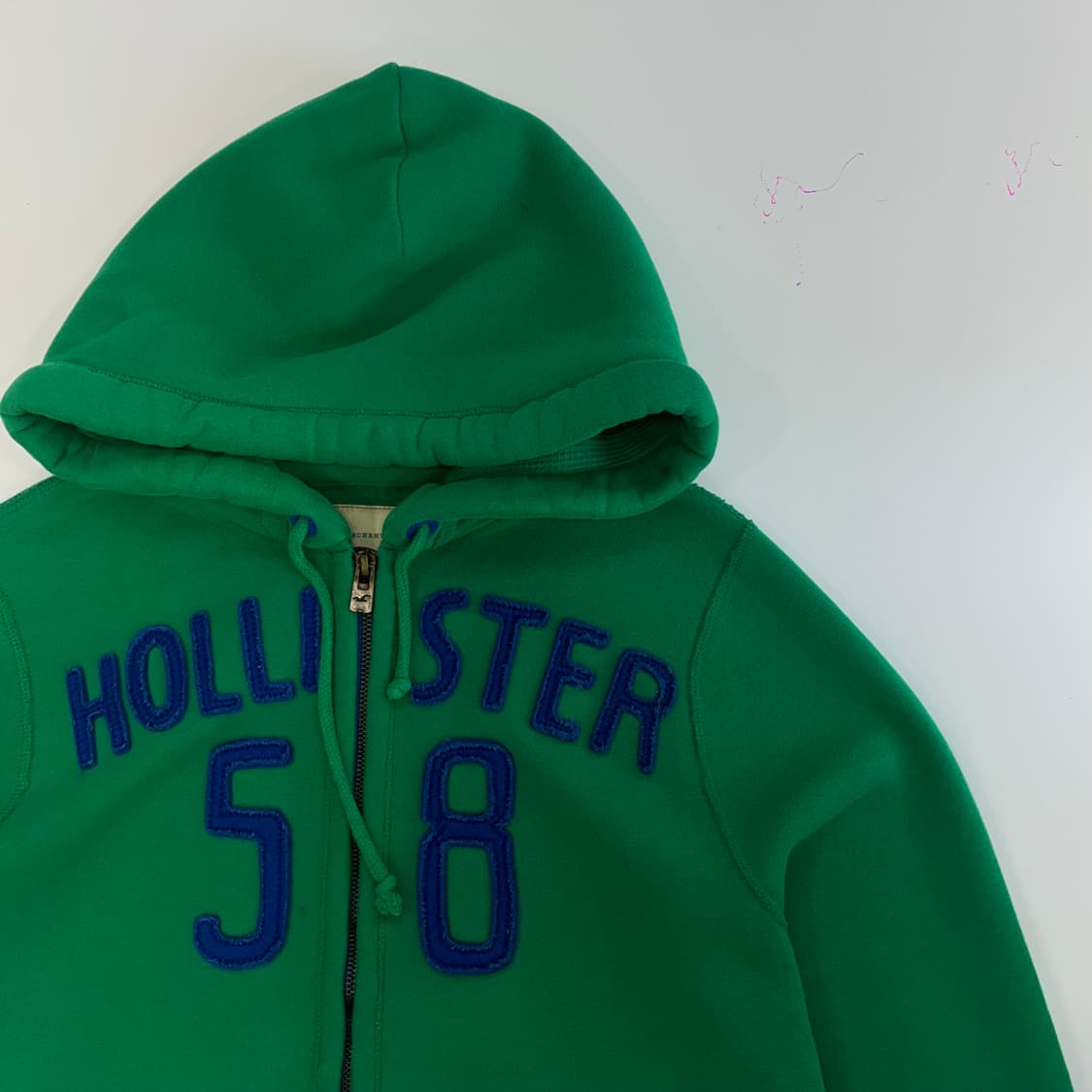 Hollister 홀리스터 블루로고 그린후드집업 상품이미지4