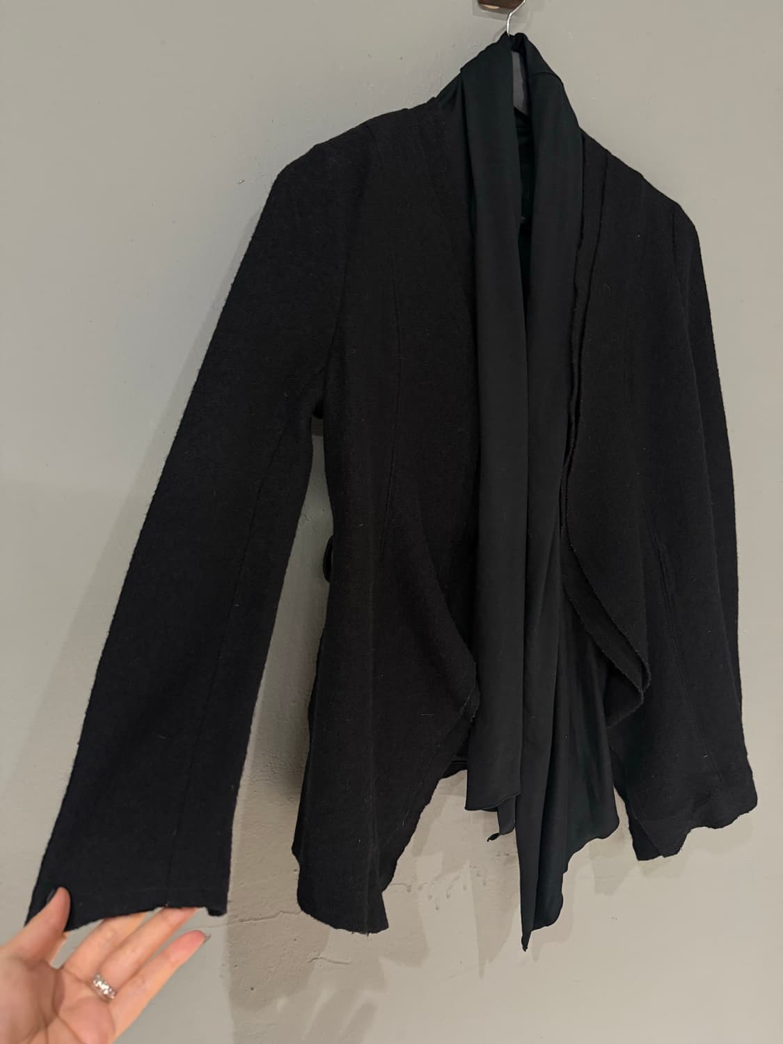 layered collar design wool jacket 상품이미지6