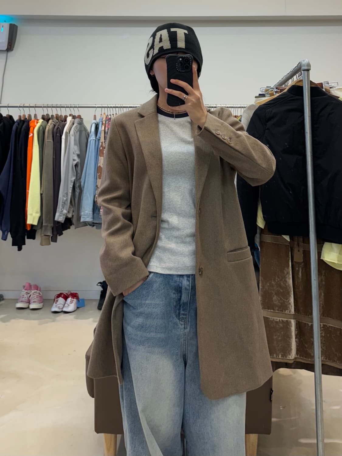 아페쎄 브라운 울 코트 상품이미지4