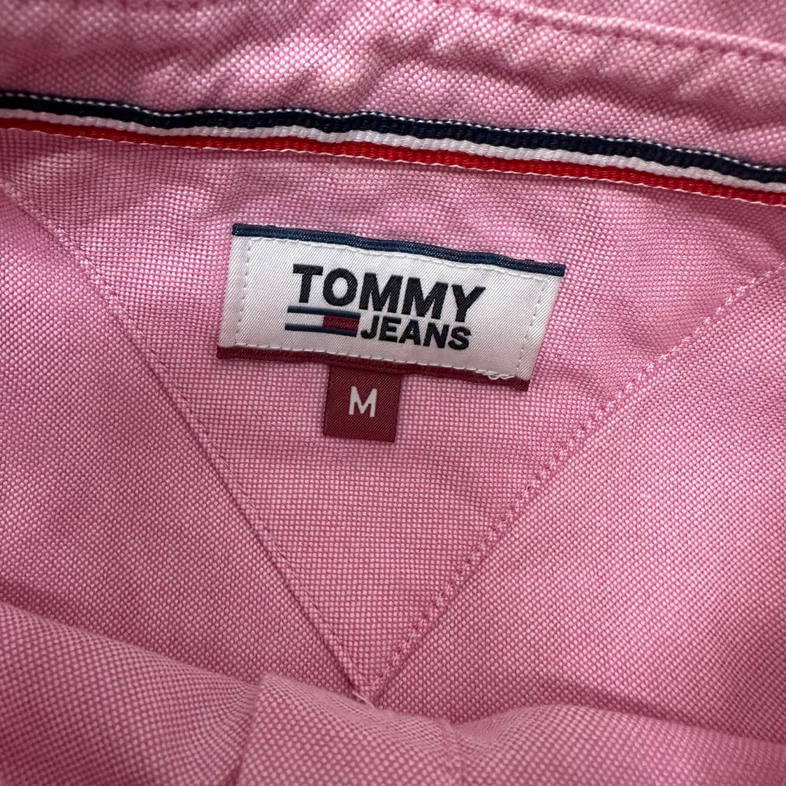 TOMMY JEANS 타미진스 여성 핑크 셔츠 M 상품이미지5