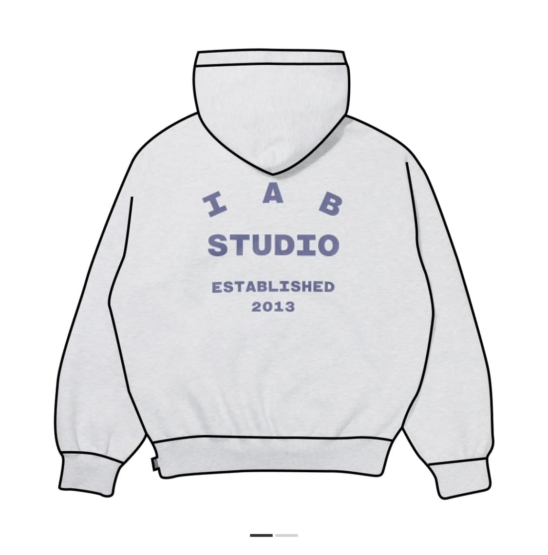 아이앱스튜디오 25 후드 라이트 그레이 네이비 L 팝니다 상품이미지1