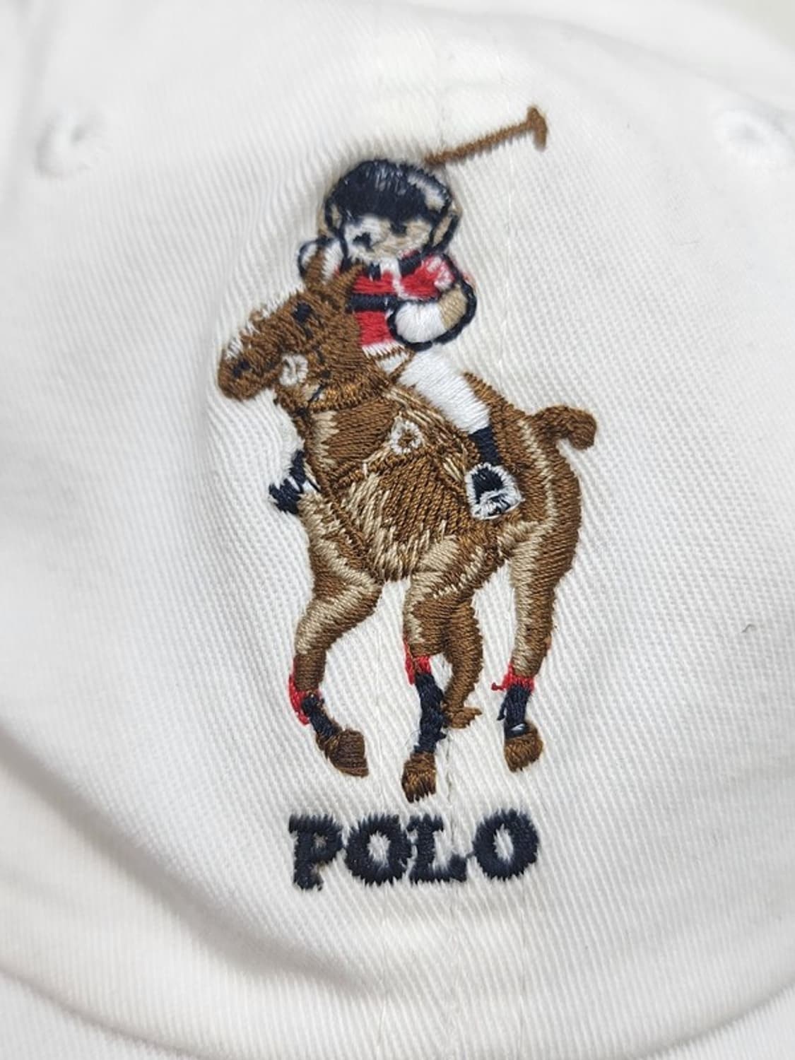 RALPH LAUREN 빅포니+베어 화이트볼캡 상품이미지4