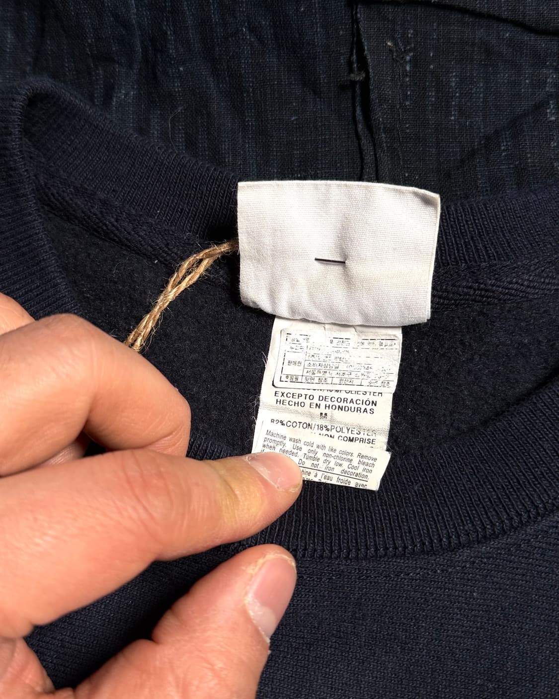 챔피온 리버스위브 애니띵고우즈 스텐실 로고 스웻셔츠 M 상품이미지5