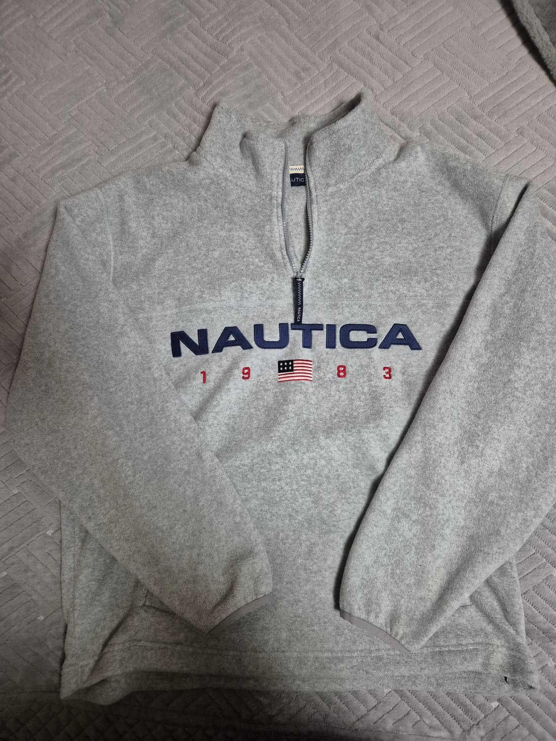 노티카 83플래그 하프집업 멜란지그레이 L 상품이미지2