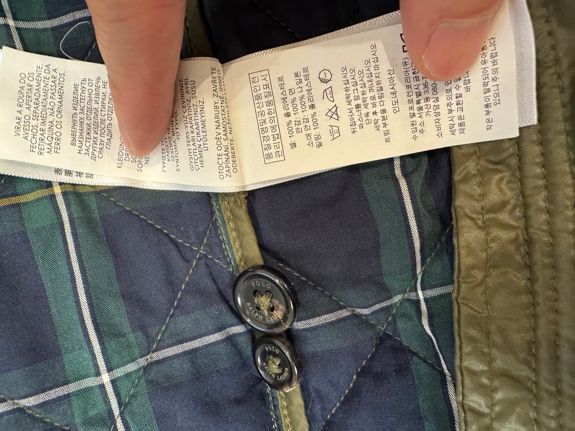 폴로 랄프로렌 퀼팅 해링턴 자켓 M 상품이미지4