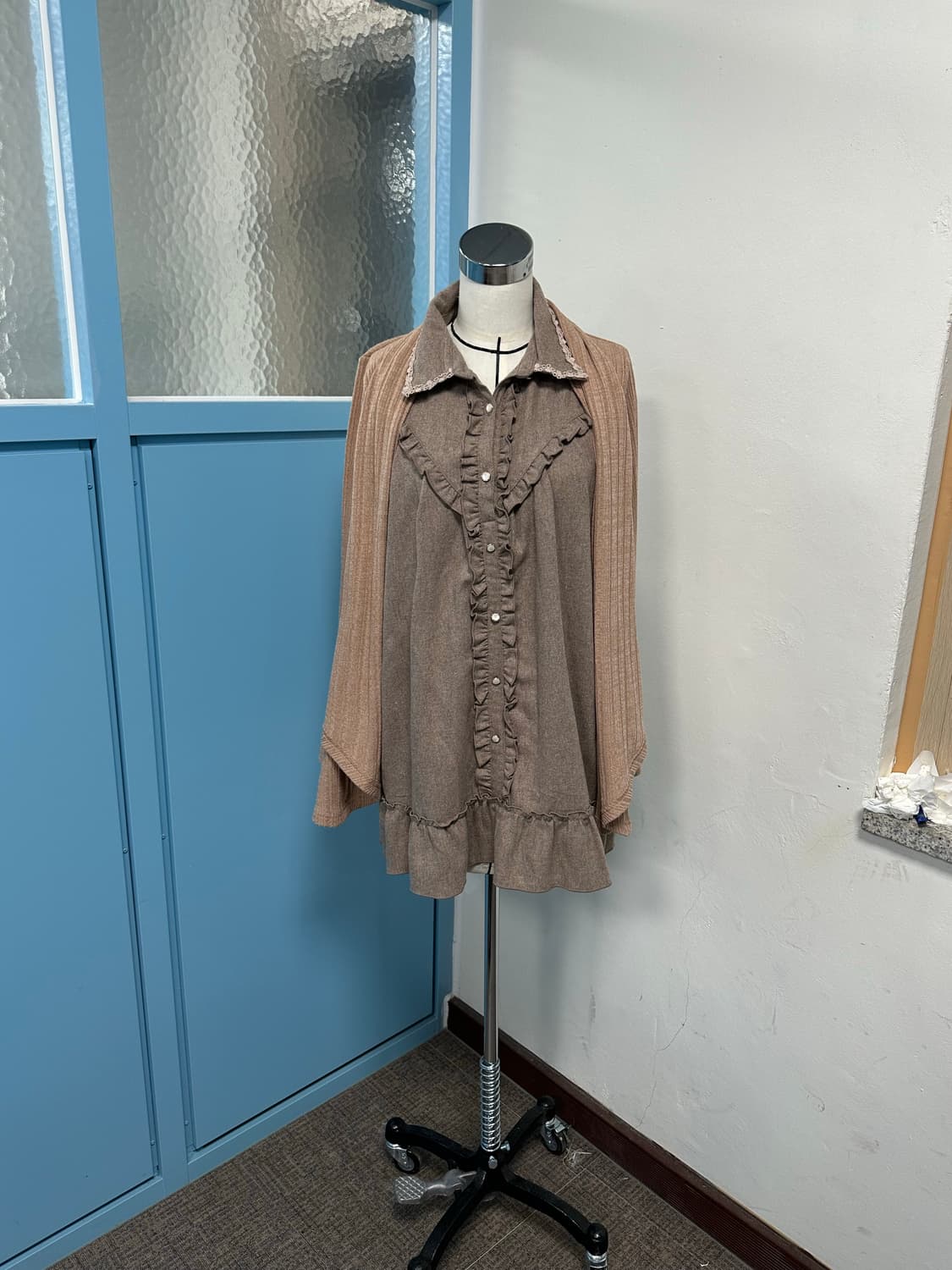 엑시즈팜 일본빈티지 모리 레이어드 상의 원피스  상품이미지1