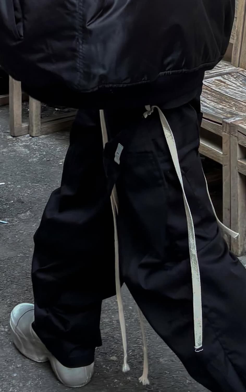 뉴치프시크dp 컴바인 레이어드 팬츠 블랙 뉴치프시크 디피 상품이미지1
