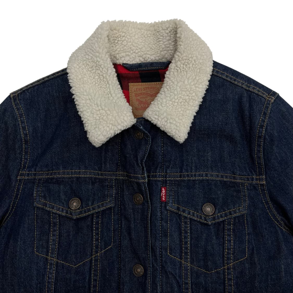 리바이스 양털 카라 데님 자켓 S 상품이미지4
