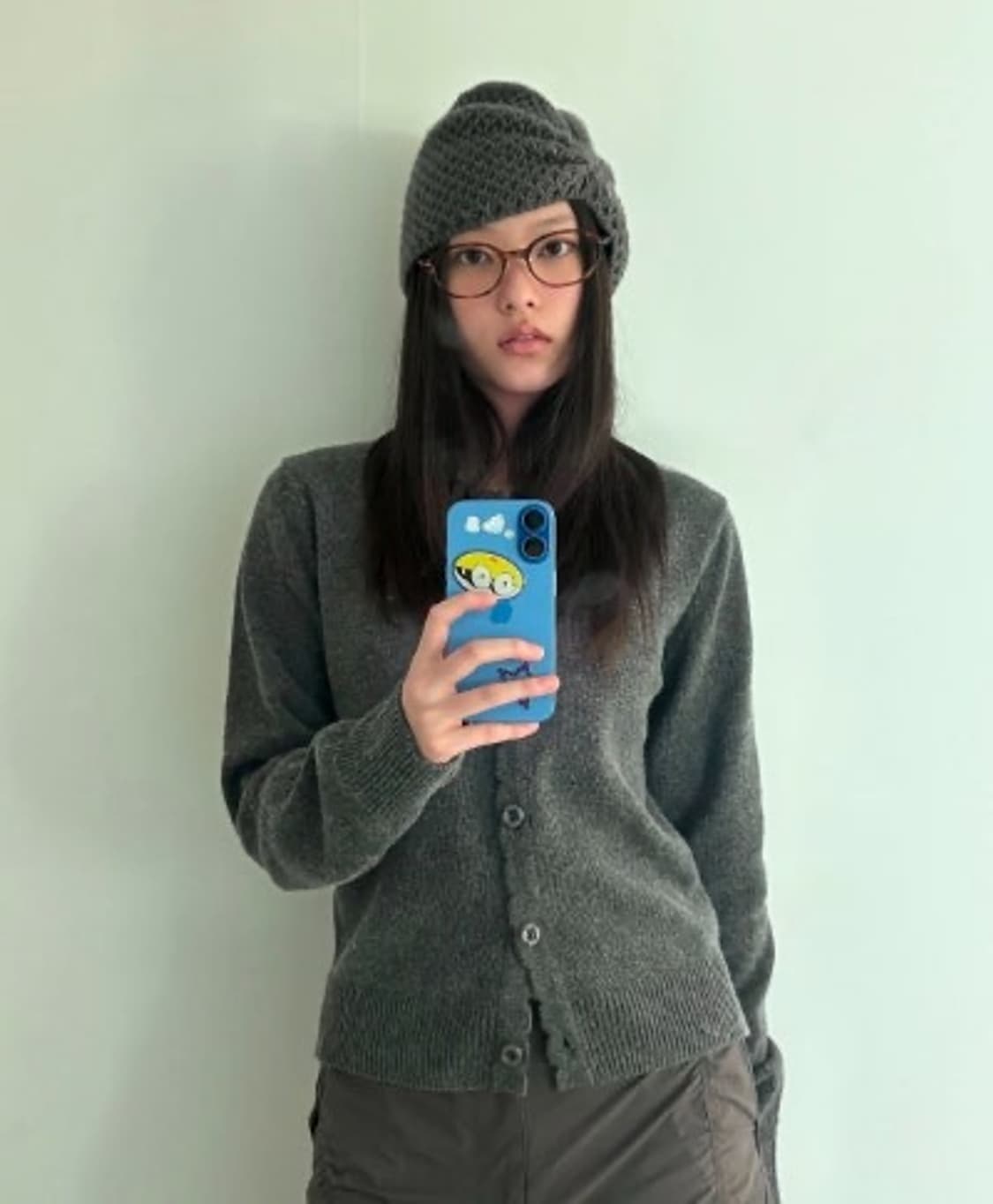 (뉴진스 해린, 지수님 착용) 코이세이오 리본 비니 브라운 상품이미지3