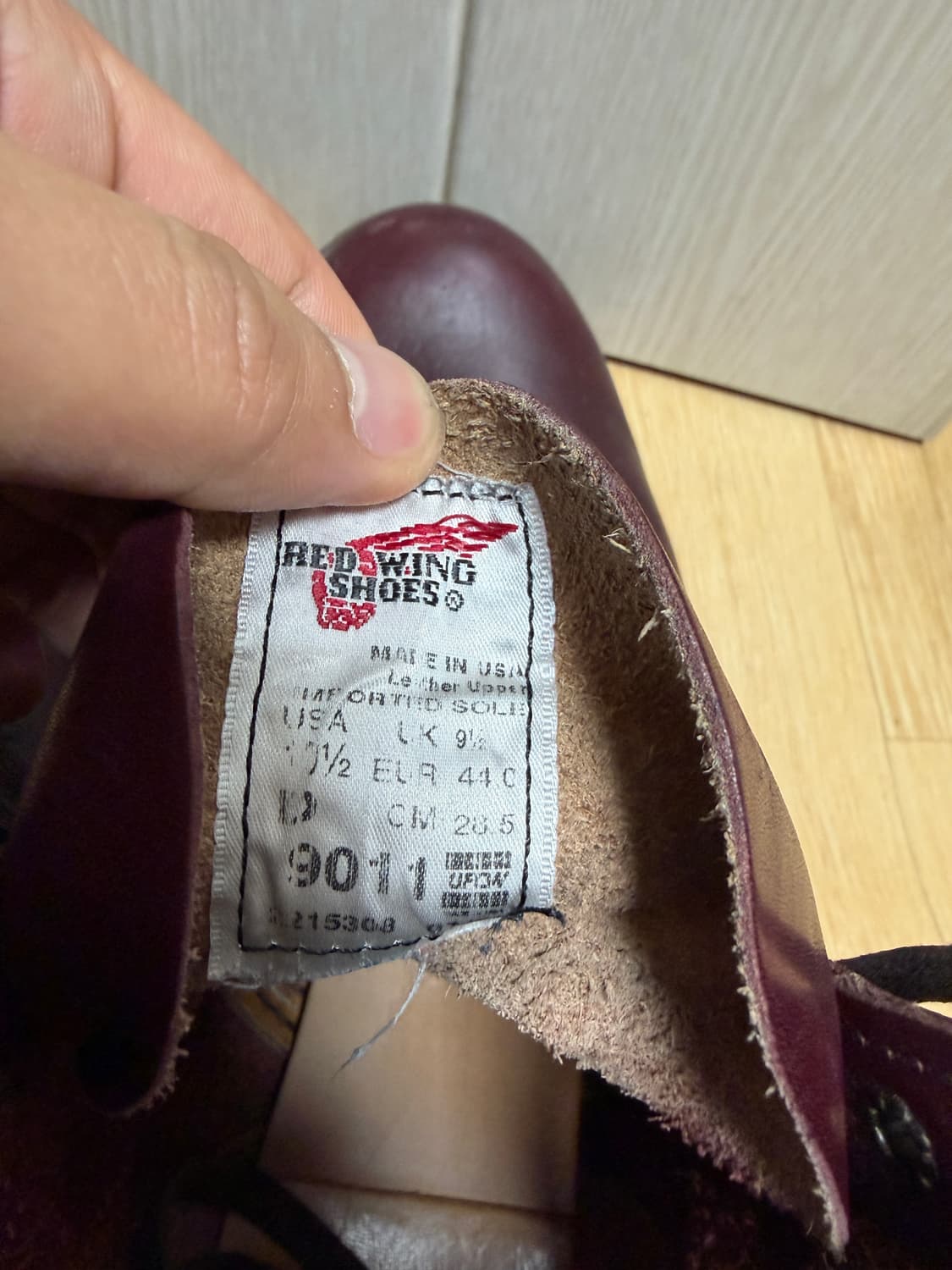 레드윙 9011 블랙체리 10.5D 285 상품이미지3