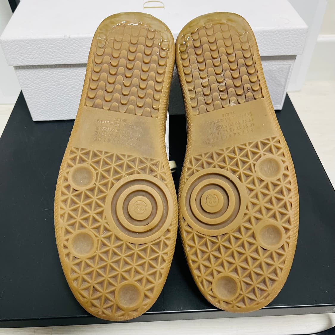 정품 39) 마르지엘라 페인팅 독일군 스니커즈 250~255 상품이미지5