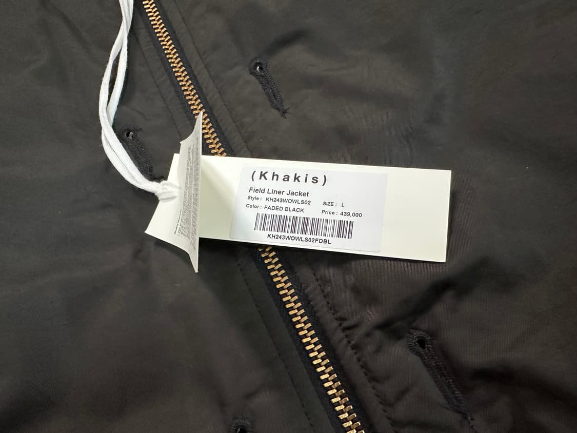 Khakis 카키스 필드라이너 자켓 블랙 L 상품이미지2