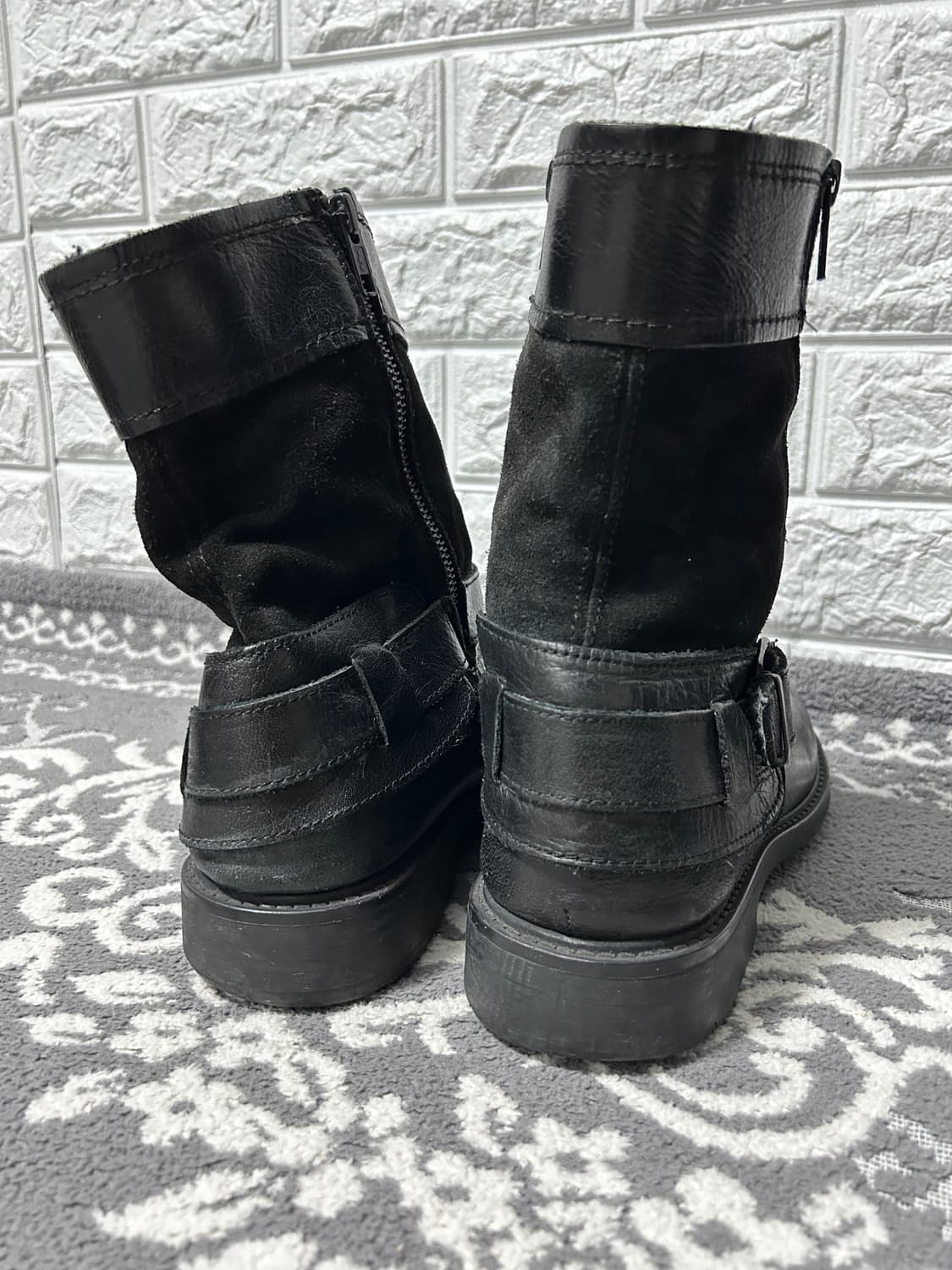 자라 스웨이드 레더 버클 부츠 상품이미지4