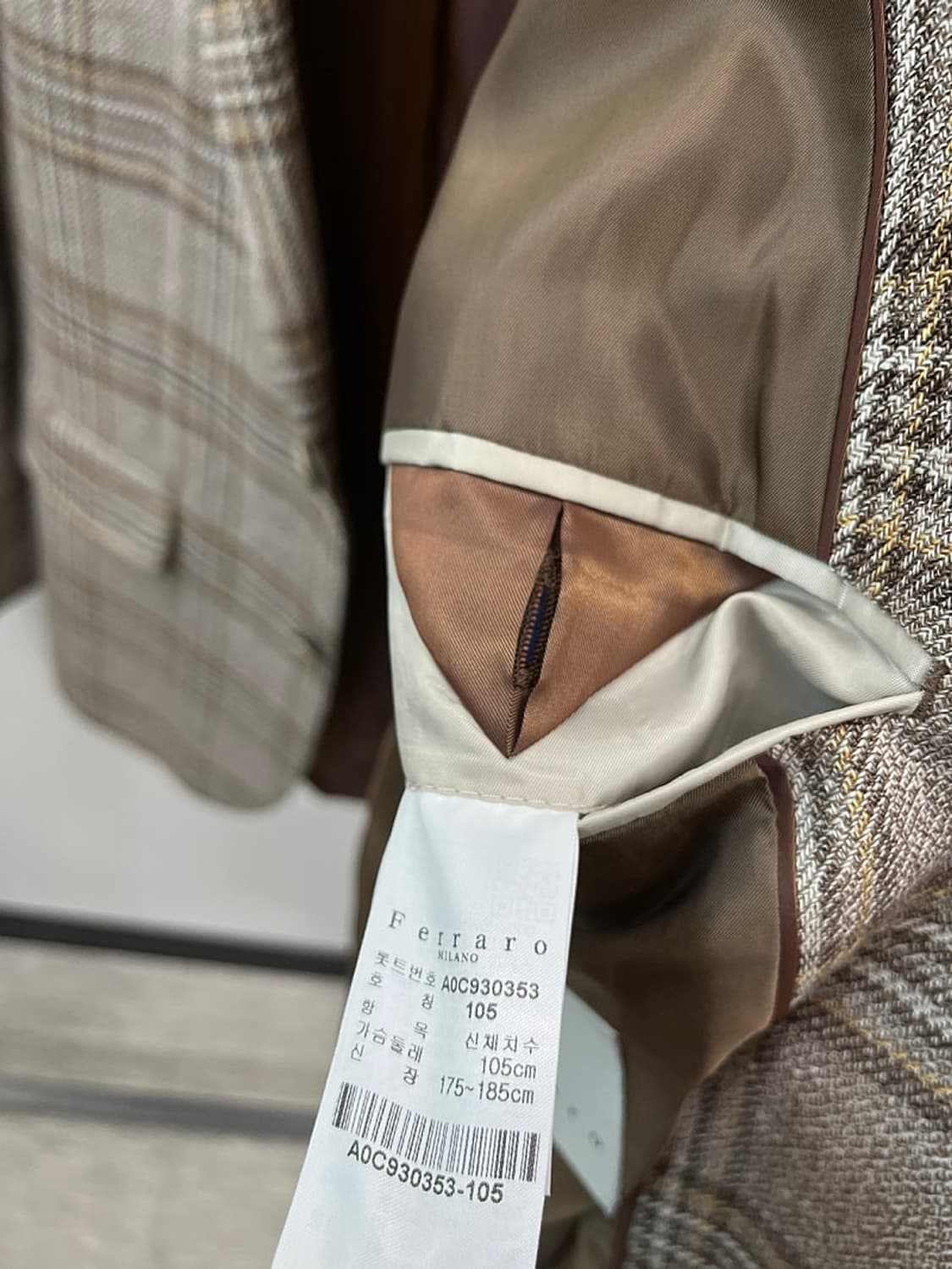 105) 프랑코밀라노 체크자켓  상품이미지8
