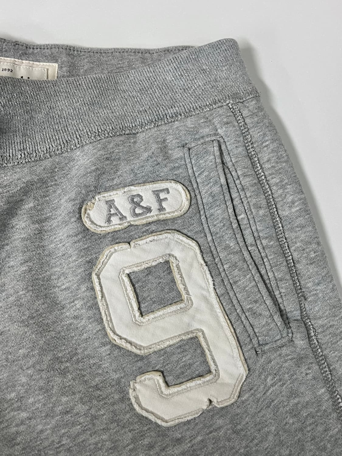 S) 아베크롬비 기모 트레이닝 팬츠 그레이 상품이미지3