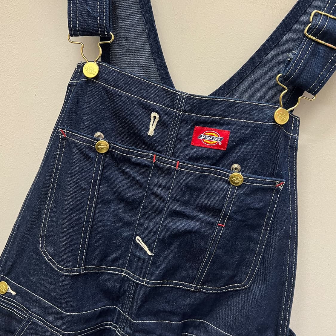 디키즈 카펜터 워크 데님 오버롤 멜빵바지 34 상품이미지3