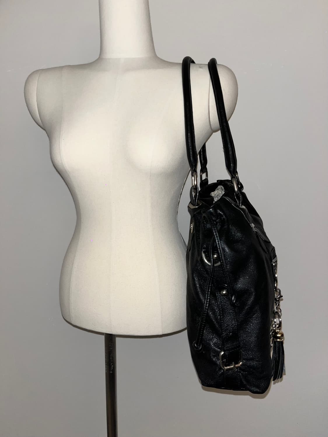 📦Elegance allblack shoulder bag 상품이미지4