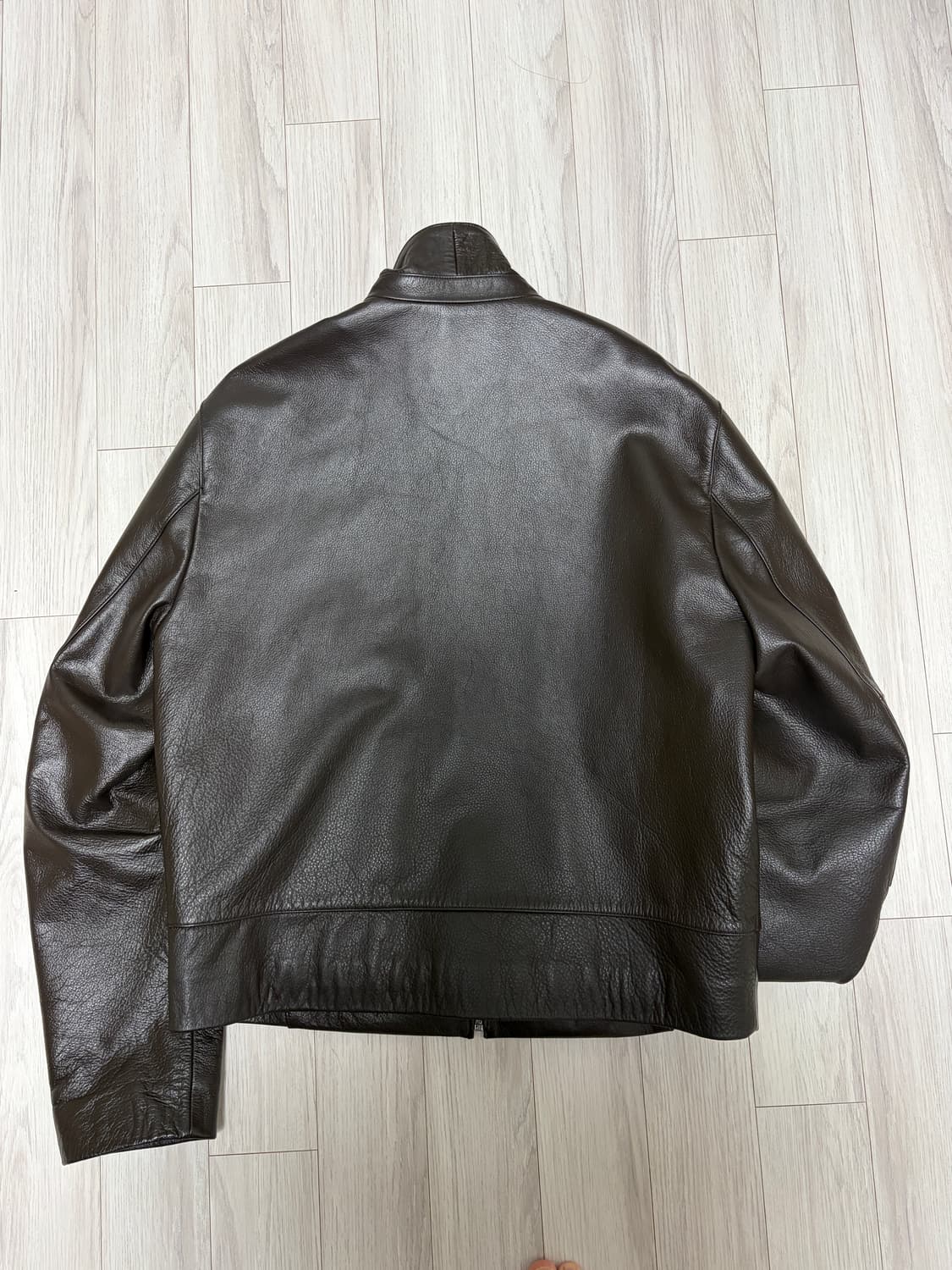 머듈 레더자켓 브라운 3사이즈 상품이미지3