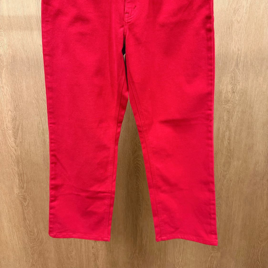 리바이스 데님 팬츠 포켓 후면 더블 포켓 디테일 스트레이트핏 레드 상품이미지5